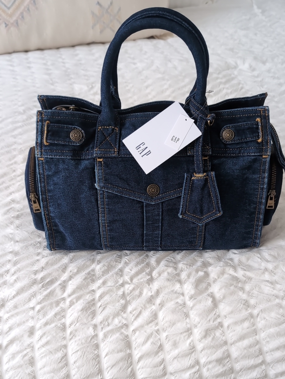 GAP Dark Denim Blue Satchel